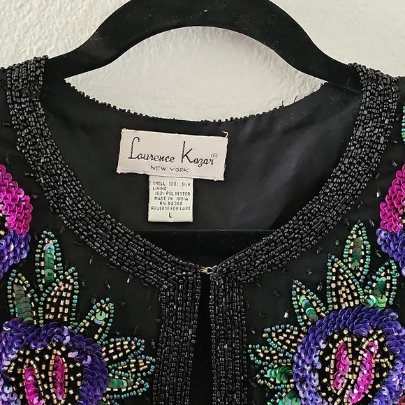 VINTAGE LAURENCE KAZAR NEW YORK CARDIGAN. - Picture 4 of 8